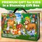 QUOKKA Giant Floor Puzzles for Kids Ages 4-6 - 2x3 Feet 48 Piece Puzzles for Toddlers 3-5 - Large Educational Kids Puzzles Ages 2-4 - Forest Activity Game for Boys and Girls